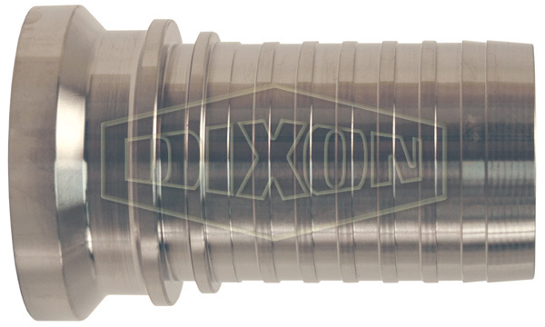 Dixon® Sanitary Style Crimp Stem Female I-Line End x Hose Shank